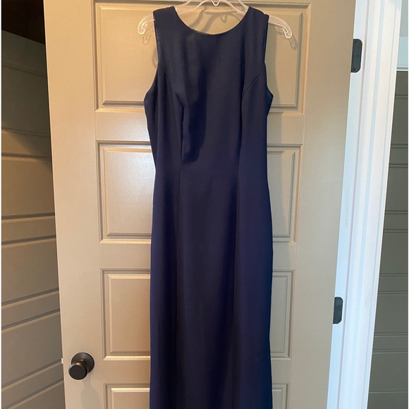 Alfred Angelo Size small Navy Gown- worn once- Perfect for Prom or Bridesmaid - Picture 2 of 6
